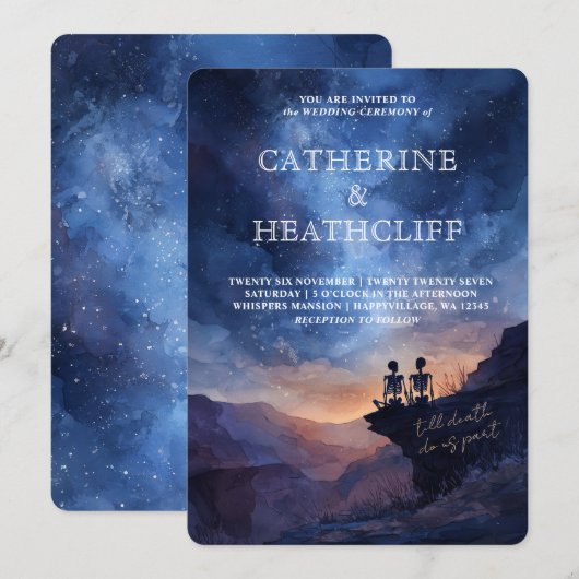 Till the End of Time Wedding Invitation 招待状 (正面/裏面)