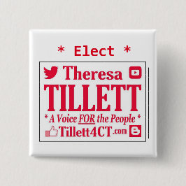 Tillettを正方形ボタンと選んで下さい 缶バッジ