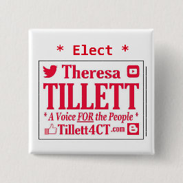 Tillettを正方形ボタンと選んで下さい 缶バッジ