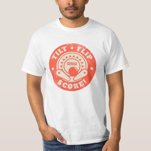 Tilt, Flip, Score! - Pinball Gamer Tシャツ (正面)