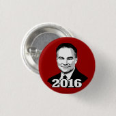 Tim Kaine 2016年 缶バッジ (正面&裏面)