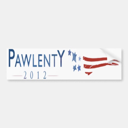 Tim Pawlenty 2012 T-PAWのバンパーステッカー バンパーステッカー (正面)