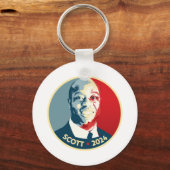 TIM SCOTT 2024選挙ボタン キーホルダー (正面)