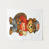 Tim the Beaver – Ghibli‑Inspired Mascot タペストリー (正面(横))