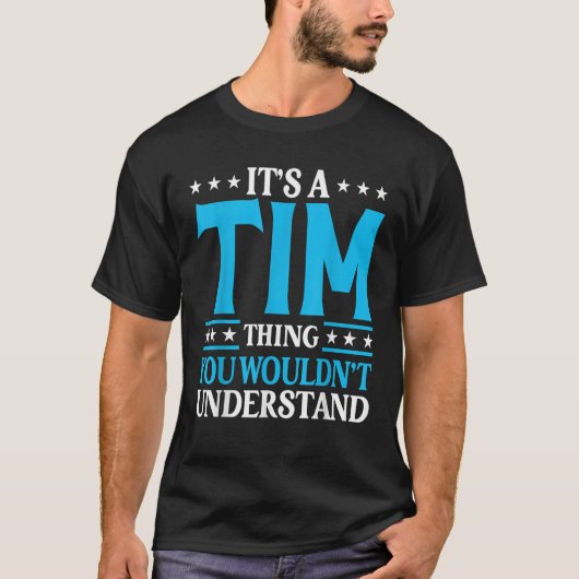 Tim Thing Personal Name おもしろい Tim T Shirt Tシャツ (正面)