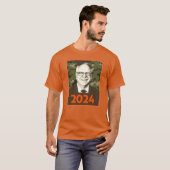 Tim Walz 2024希望inカモフラージュ Tシャツ (正面フル)