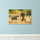 Timbavati River, Kruger National Park, Limpopo キャンバスプリント (インサイチュ (ウッドフロア))