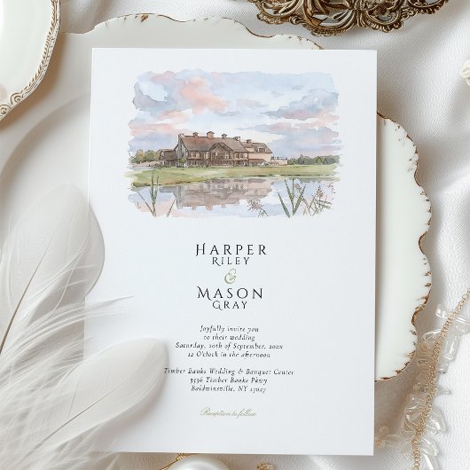 Timber Banks Wedding & Banquet Center 招待状