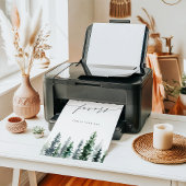 Timber Grove | Pine Forest Favors Sign ポスター