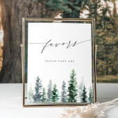 Timber Grove | Pine Forest Favors Sign ポスター