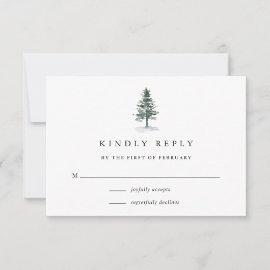 Timber Grove RSVPカード (正面)