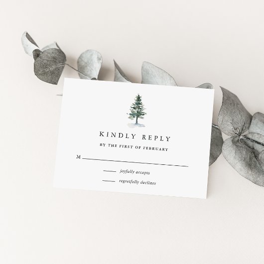 Timber Grove RSVPカード