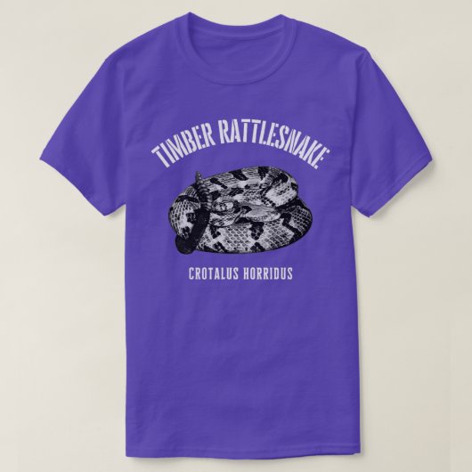 Timber rattlesnake crotalus horridus  tシャツ (デザイン正面)