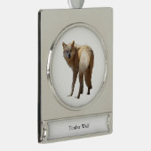 Timber Wolf banner ornament シルバープレートバナーオーナメント (右)