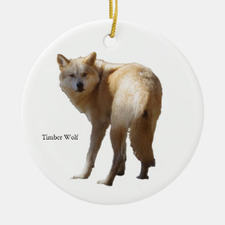 Timber Wolf ornament セラミックオーナメント