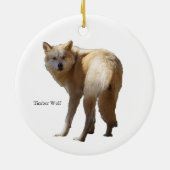 Timber Wolf ornament セラミックオーナメント (裏面)