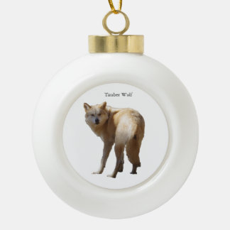 Timber Wolf ornament セラミックボールオーナメント