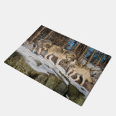 Timber Wolves ドアマット (アングル)