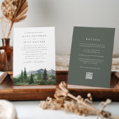 Timberline | All-in-One Forest & Mountain Wedding 招待状