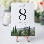 Timberline | Personalized Mountain Forest Wedding テーブルナンバー