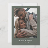 Timberline | Photo Back Forest & Mountain Wedding 招待状 (裏面)