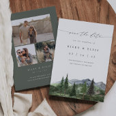 Timberline | Rustic Minimal Mountain Wedding セーブザデート