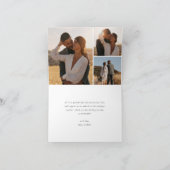 Timberline | Watercolor Mountain Forest Wedding サンキューカード (内部)