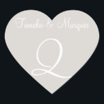 Timberwolfカスタマイズ可能モノグラム結婚ズ ハートシール<br><div class="desc">カスタムウェディングモノグラム招待状結婚封筒用シール – の産業プランナー一般疑問に思に：モノグラムに必要なシールの量？これらエレガントの個人結婚化が可能なモノグラムのシールは、のモノグラムと追加の文房具に対して正しい結婚ものである。-結婚のモノグラムの基本 – カスタマイズ可能なモノグラムのモノグラムと名前のためのモノグラム結婚の基本</div>