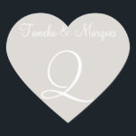 Timberwolfカスタマイズ可能モノグラム結婚ズ ハートシール<br><div class="desc">カスタムウェディングモノグラム招待状結婚封筒用シール – の産業プランナー一般疑問に思に:モノグラムに必要なシールの量?これらエレガントの個人結婚化が可能なモノグラムのシールは、のモノグラムと追加の文房具に対して正しい結婚ものである。-結婚のモノグラムの基本 – カスタマイズ可能なモノグラムのモノグラムと名前のためのモノグラム結婚の基本</div>