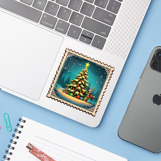 timbre de noel シール (ノートパソコンとiPhone)
