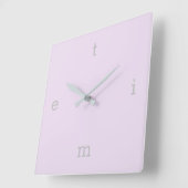 TIME文字 スクエア壁時計 (傾斜)