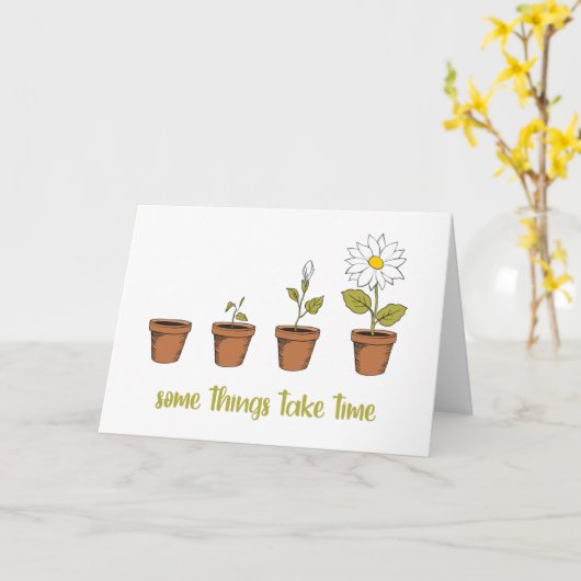 Time カード (黄色い花)