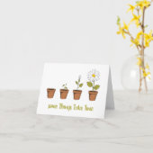 Time カード (黄色い花)