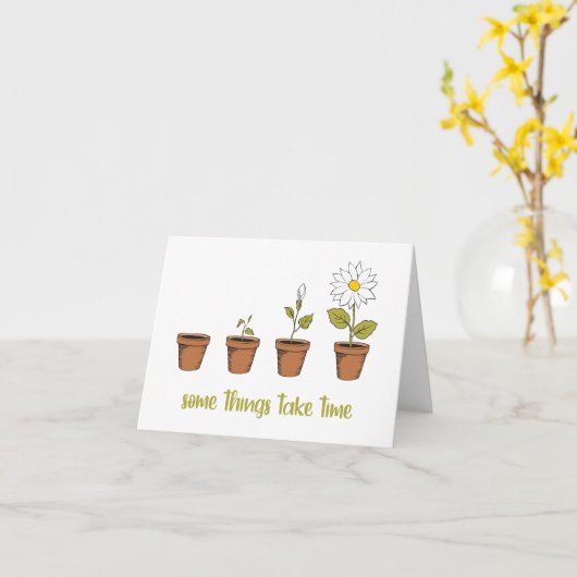 Time カード (黄色い花)