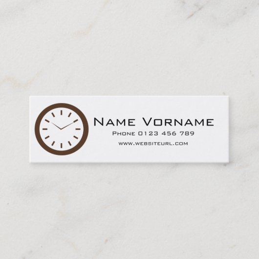 Time スキニー名刺 (正面)