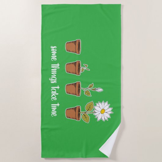 Time ビーチタオル (正面)