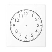 Time 学 Analog Watch Clock Kidsを教える ノートパッド (正面)