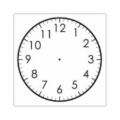 Time 学 Analog Watch Clock Kidsを教える ラバースタンプ (インプリント)