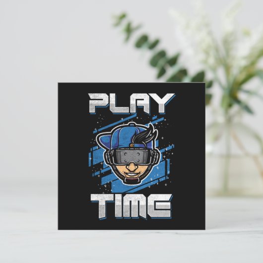 Time 遊 VR Virtual Reality Gamer Gaming Gift 招待状 (スタンド正面)