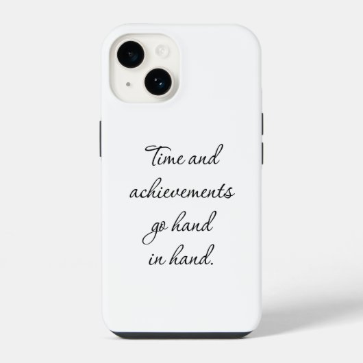 Time And Achievements iPhoneケース iPhone 14ケース (裏面)