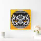 Time and illustrated art on your wall. スクエア壁時計 (ホーム)