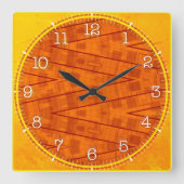 Time and illustrated art on your wall. スクエア壁時計 (正面)