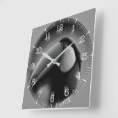 Time and illustrated art on your wall. スクエア壁時計 (傾斜)