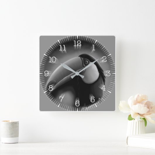 Time and illustrated art on your wall. スクエア壁時計 (ホーム)