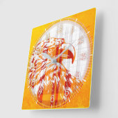 Time and illustrated art on your wall. スクエア壁時計 (傾斜)