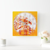 Time and illustrated art on your wall. スクエア壁時計 (ホーム)