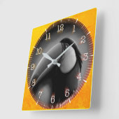 Time and illustrated art on your wall. スクエア壁時計 (傾斜)