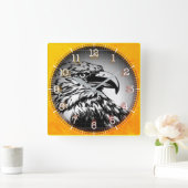 Time and illustrated art on your wall. スクエア壁時計 (ホーム)
