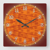Time and illustrated art on your wall. スクエア壁時計 (正面)