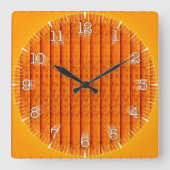 Time and illustrated art on your wall. スクエア壁時計 (正面)